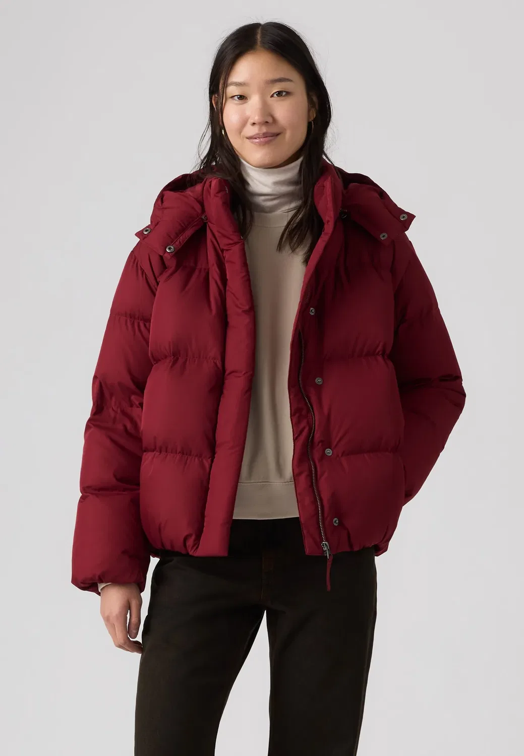 Пузырьки Тейт - зимняя куртка Levi'S, Warm Cabernet Nylon