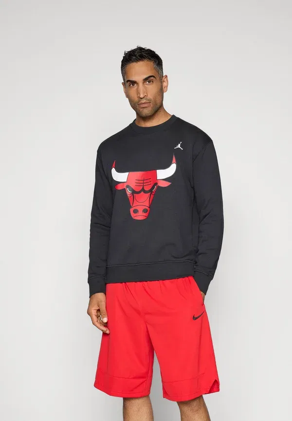 Толстовка Club wear Jordan, black/white, черно-белый