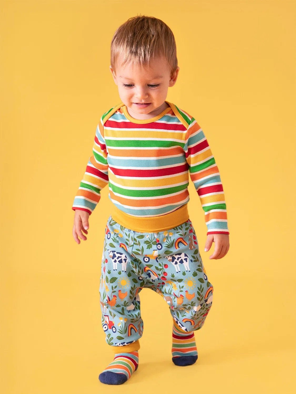 Штаны с манжетами Parsnip Frugi, синий