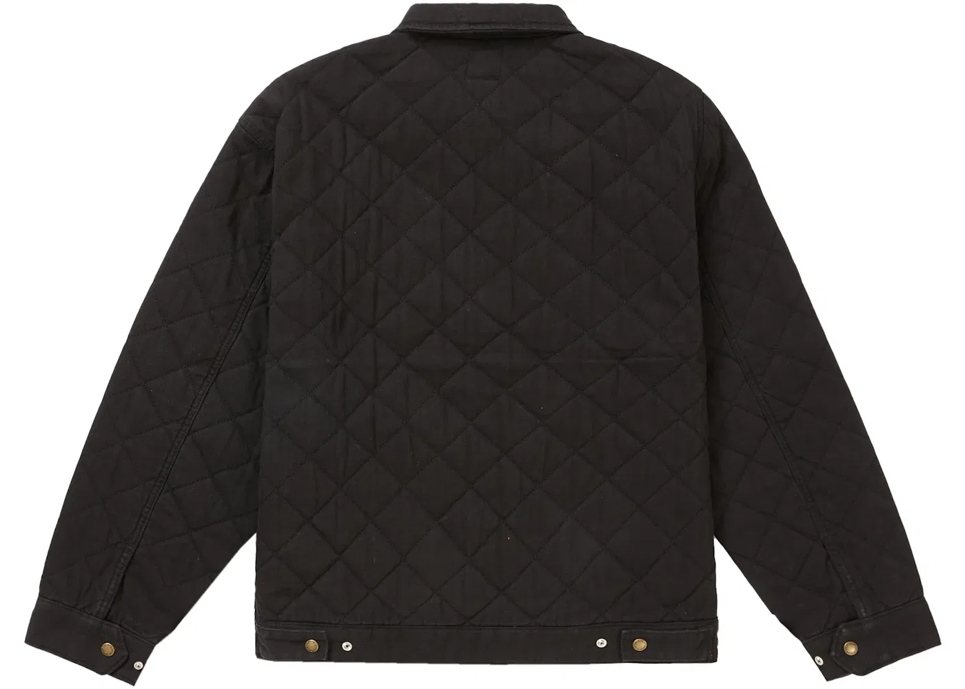 Мужская куртка стеганая джинсовая Supreme x Dickies Quilted Denim Work Jacket, Black — фото 3