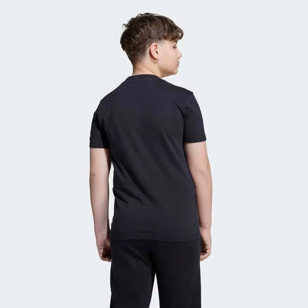 Детская футболка хлопковая Essentials adidas, Negro — фото 4