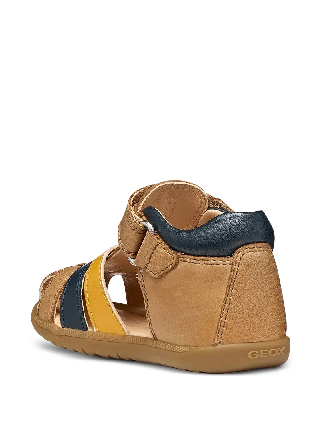 Сандалии Macchia на липучках Geox Kids, нейтральные цвета — фото 4