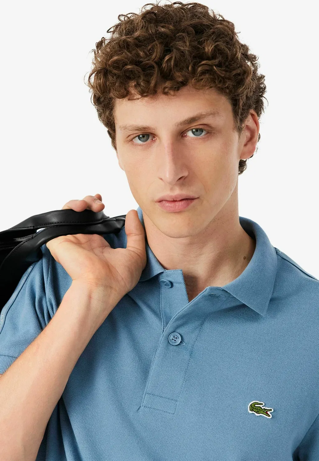 Рубашка поло Lacoste, Bleu Gris-I — фото 4