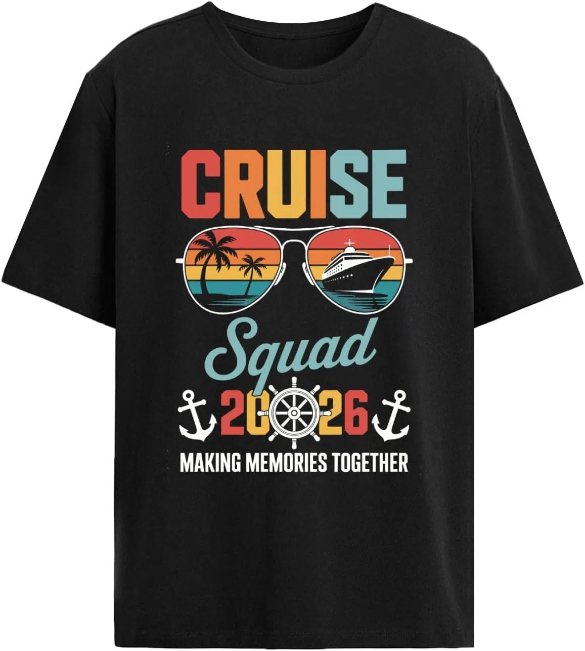 Мужская футболка с принтом Cruise Squad, Allblack