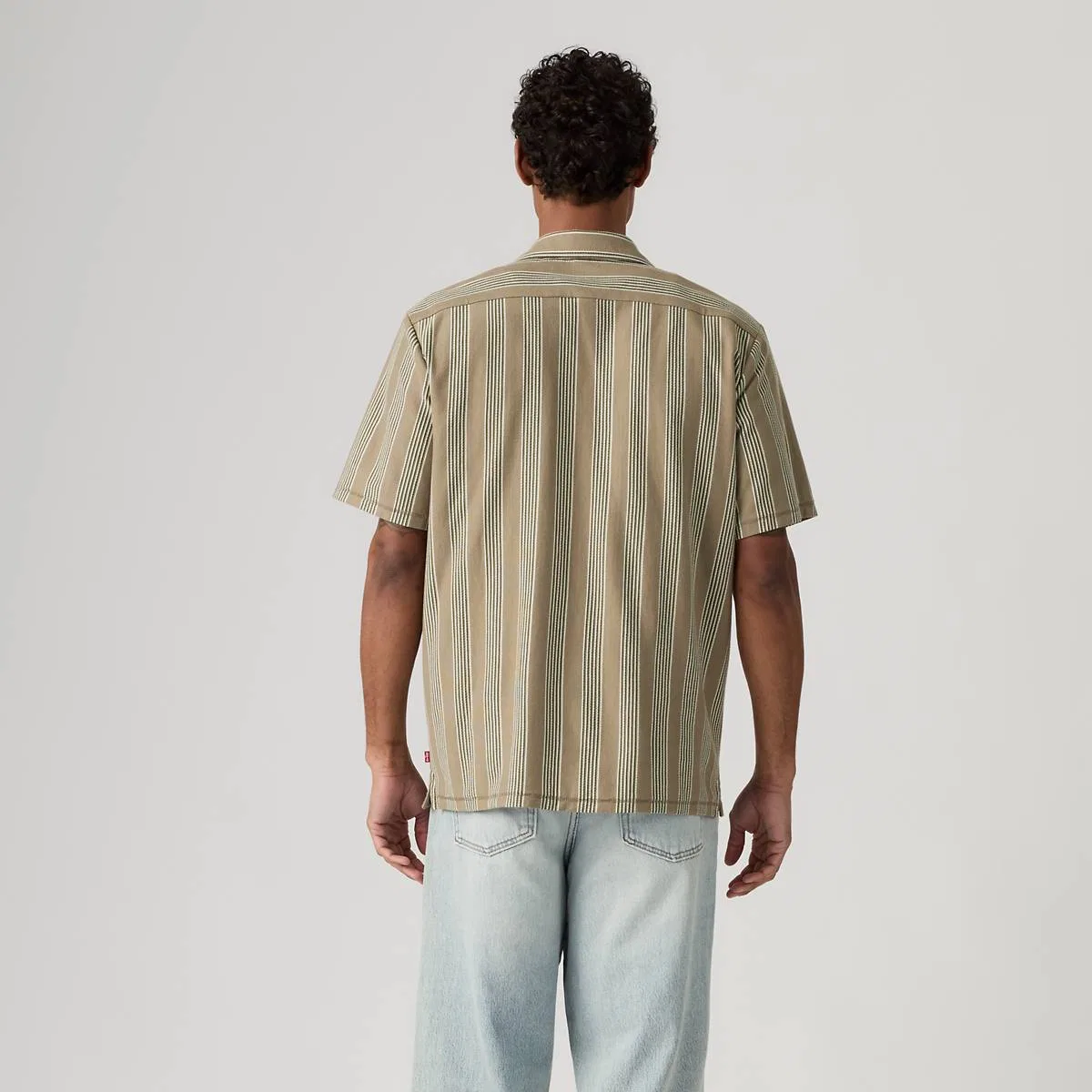 Вязаная походная рубашка Levi's, Declan Stripe Brindle - Brown — фото 4