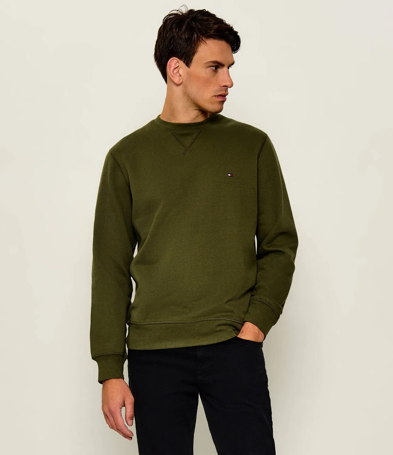 Толстовка Regular Fit Tommy Hilfiger, Verde Oliva