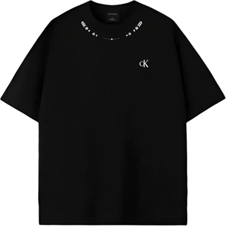 Женское футболка с принтом Calvin Klein, Black
