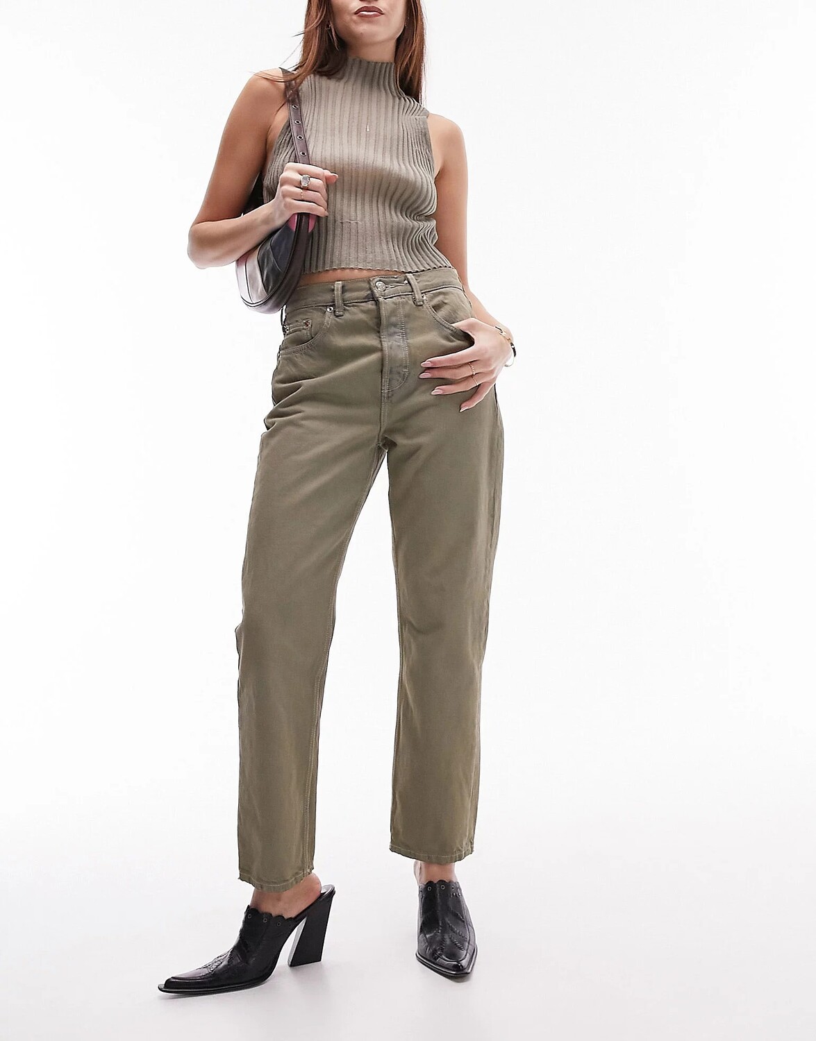

Джинсы Topshop Editor, зеленый