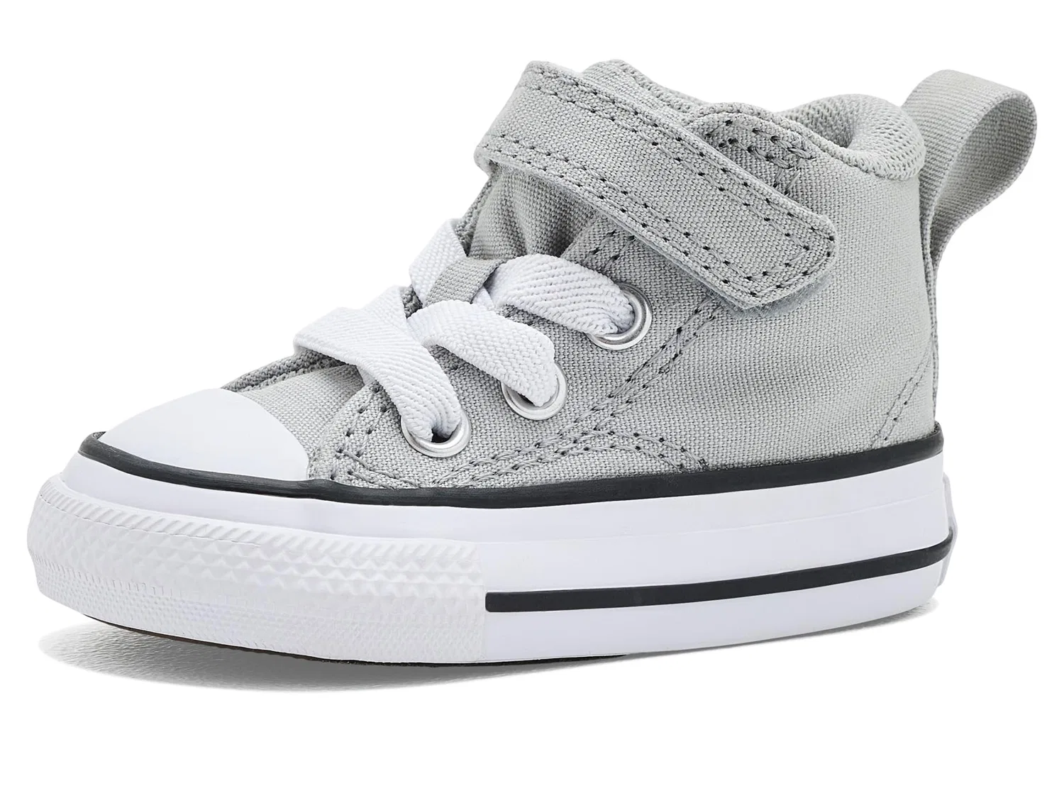 Кроссовки Chuck Taylor All Star Malden Street Easy-On (для младенцев и малышей) Converse Kids, Grey Area/White/Black — фото 2