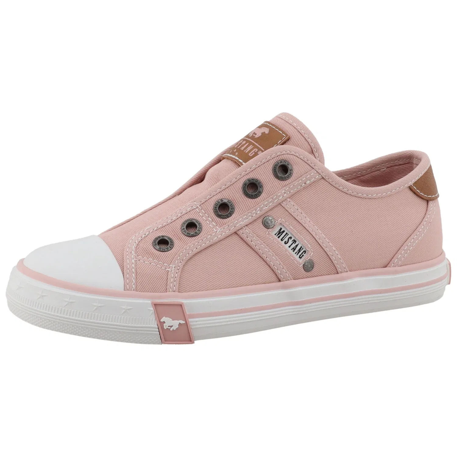 Детские текстильные кроссовки-слипоны Mustang Shoes, Rose