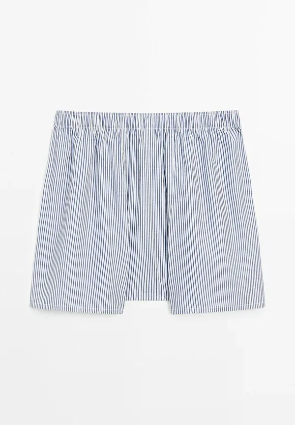 Боксеры из хлопка Boxer shorts Massimo Dutti, mottled dark blue, темно-синий — фото 2