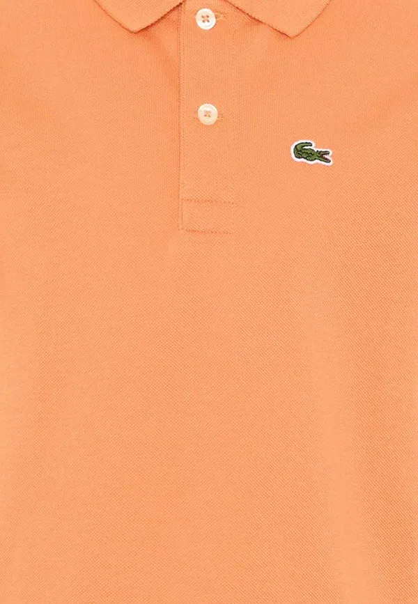 Детская рубашка поло Lacoste, оранжевый — фото 3