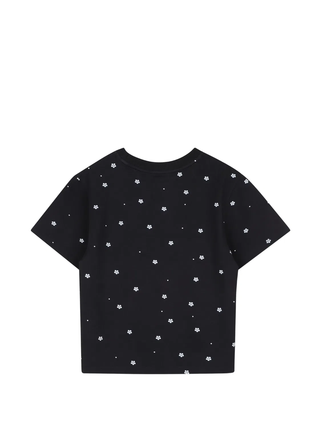 Футболка с логотипом и цветочным принтом Marc Jacobs Kids, черный — фото 2