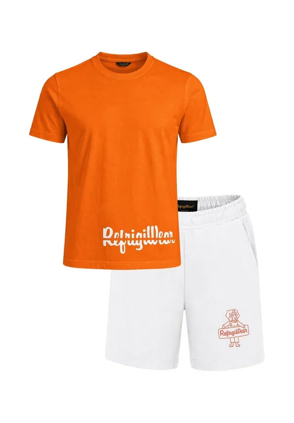 Комплект спортивных брюк, принт Animals, Refrigiwear, Orange, оранжевый