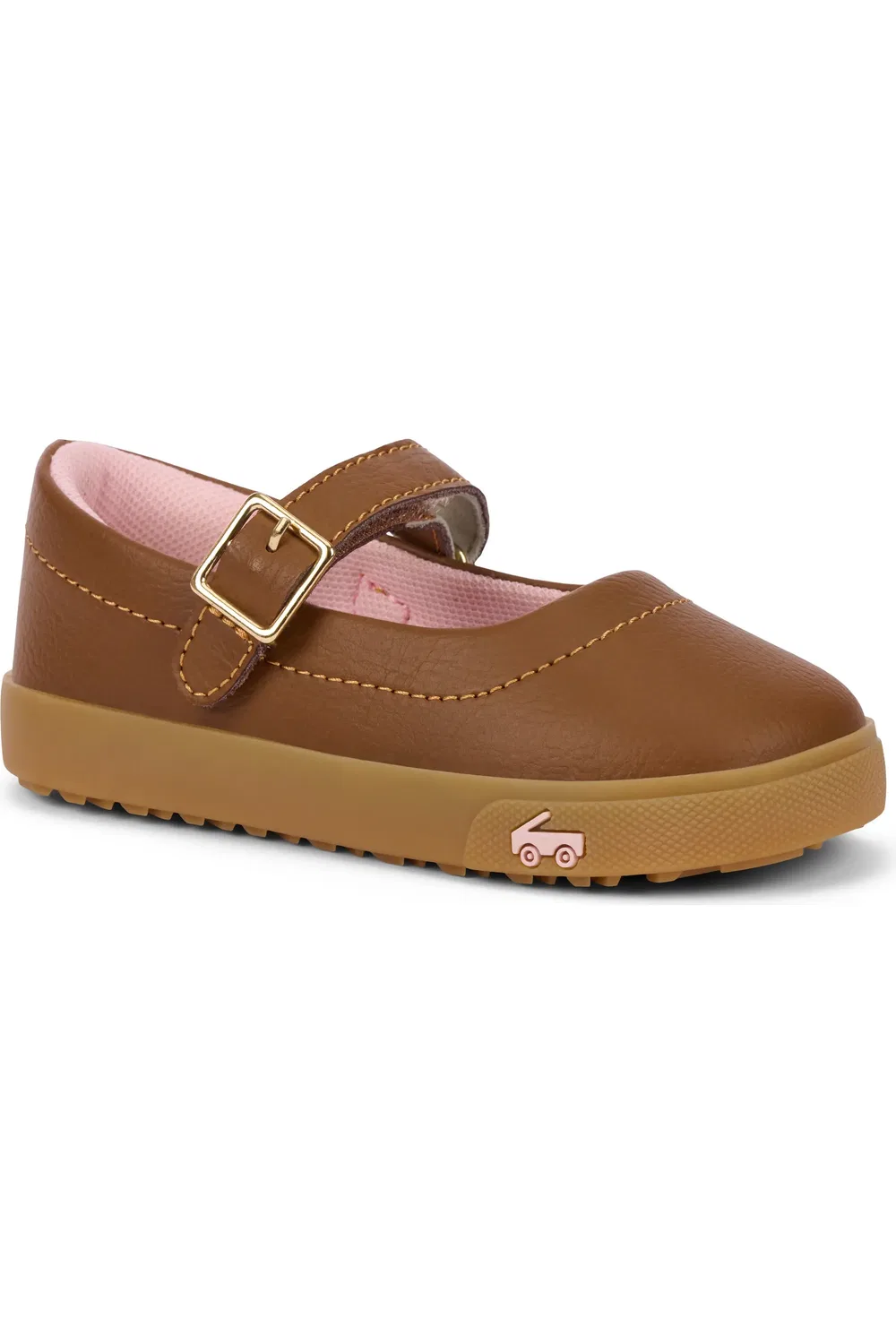 Туфли детские с регулируемым ремешком Lucia Mary Jane See Kai Run, Toffee Brown