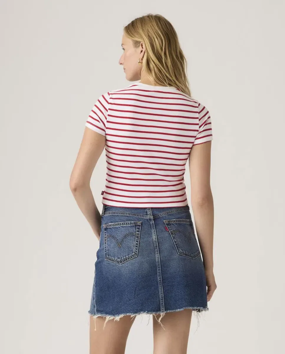 Женская футболка-кроп с коротким рукавом Levi's, Multicolor — фото 2