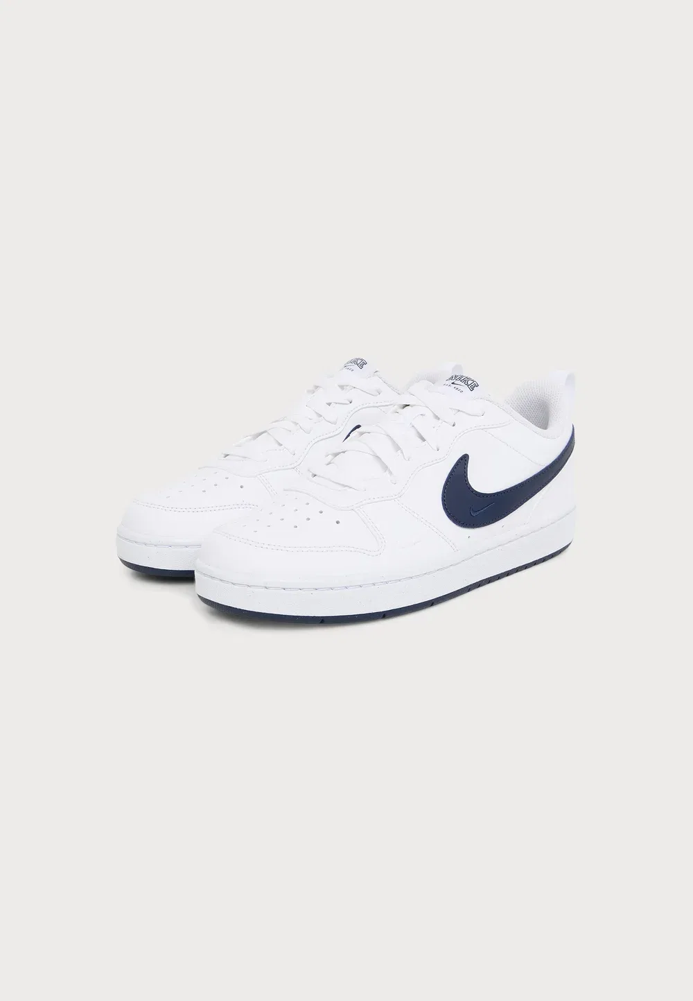 Кроссовки унисекс Court borough Nike Sportswear, White/Midnight Navy — фото 2