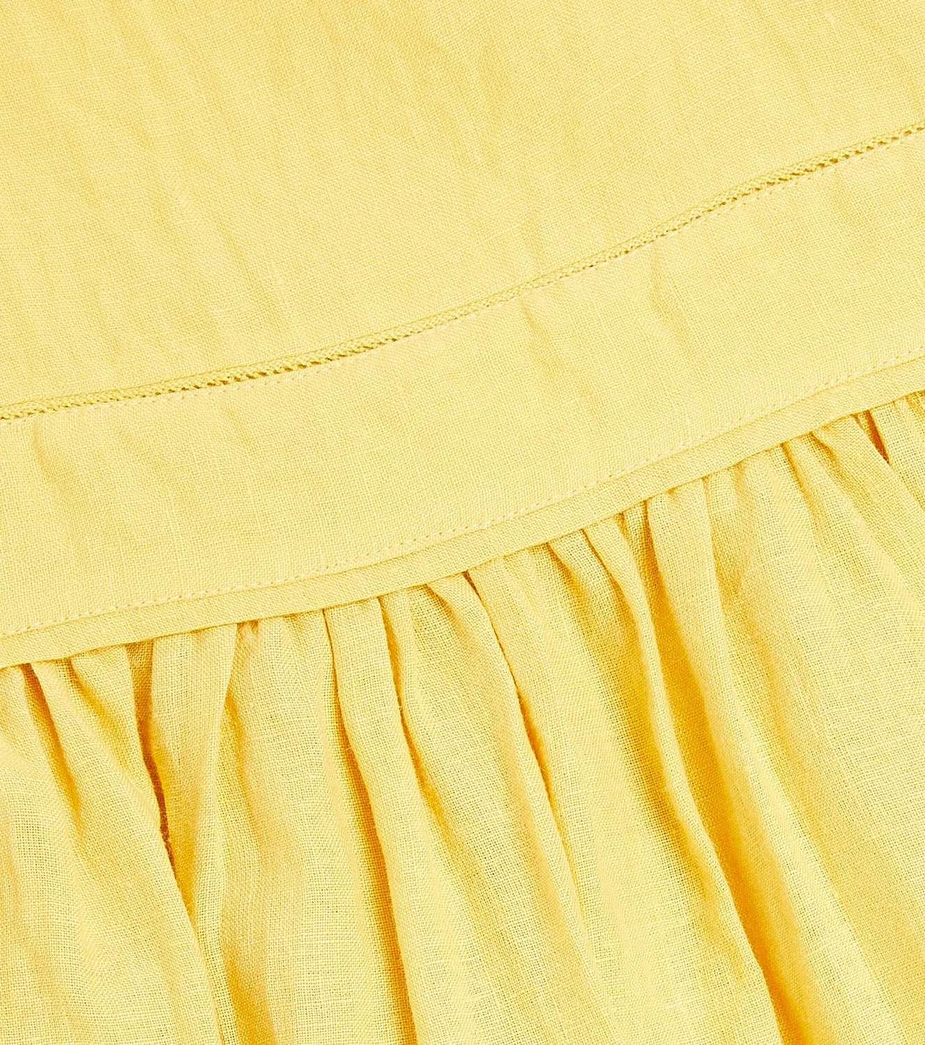 Платье с воланами Cassiopee Bonpoint, Yellow — фото 3