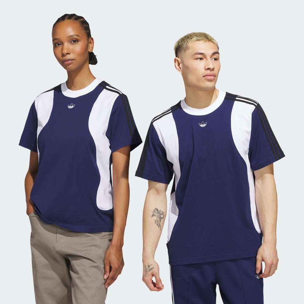 

Футболка Adidas Tyshawn Tee, цвет Dark Blue/White