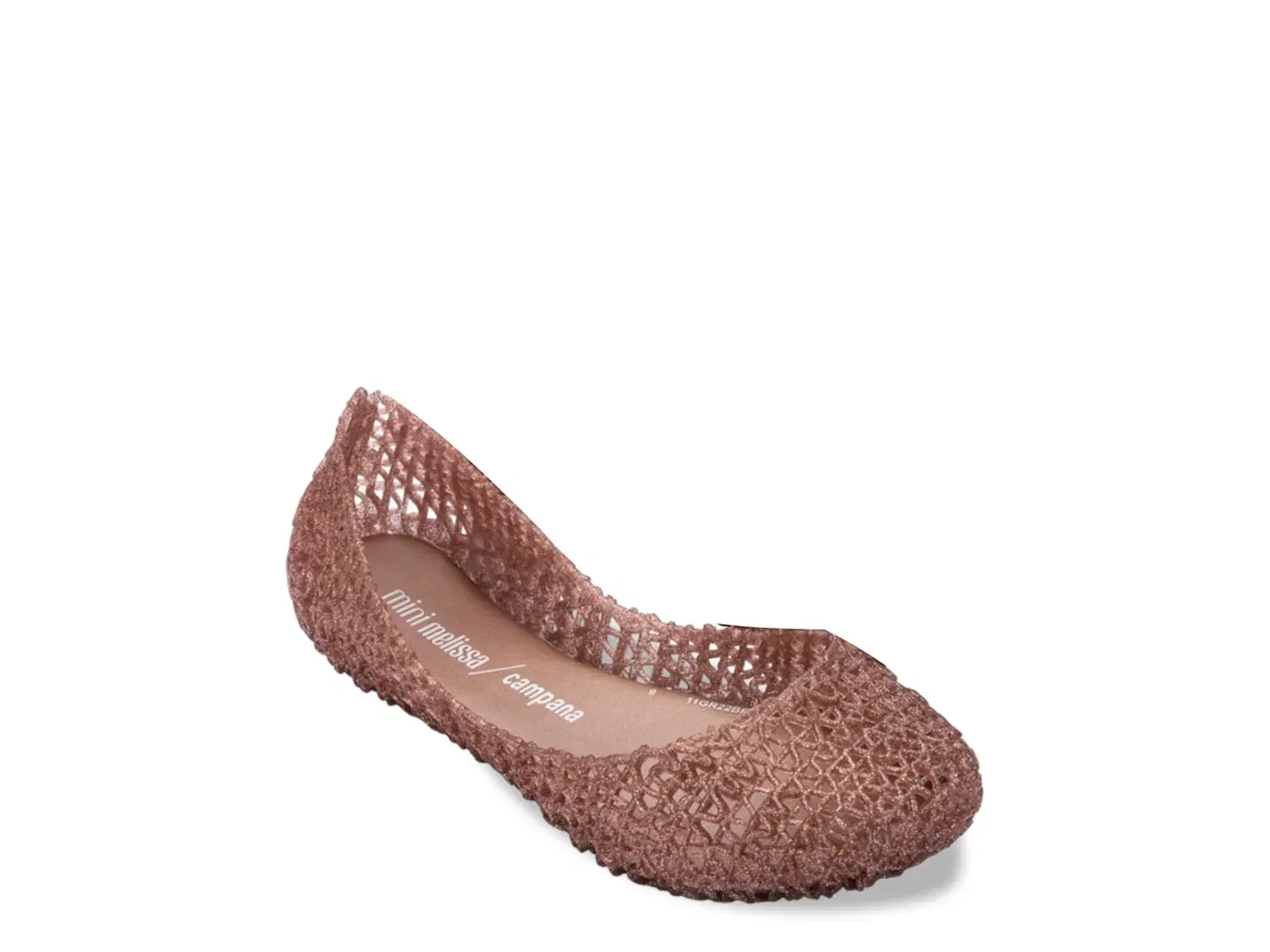 Балетки Melissa Papel Jelly Flat, Mini, розовое золото