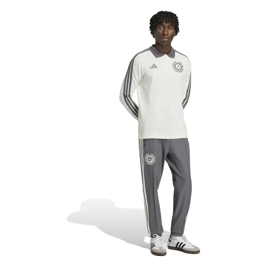 Мужская футболка-поло с коротким рукавом adidas KE8281, Белый — фото 4