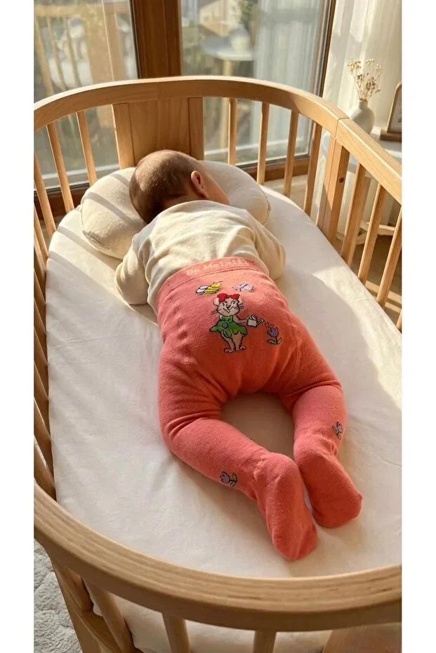 Детские колготки для девочек хлопковые комплект 2 шт Miniday Baby, Orange — фото 2