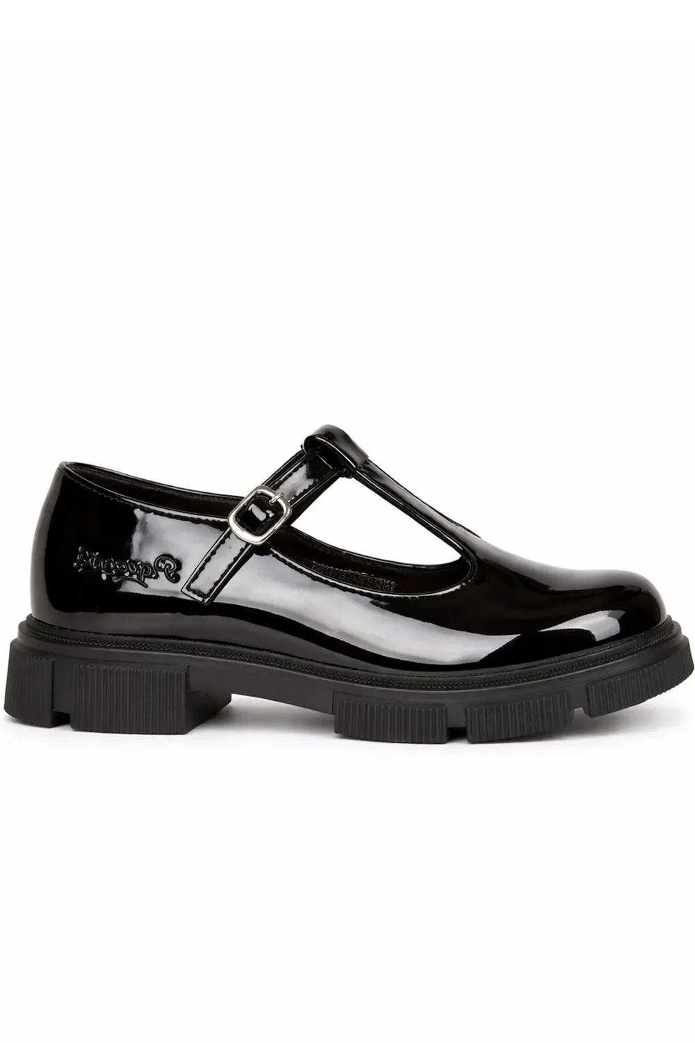Детские туфли Мэри Джейн на толстой подошве Back to School Pineapple, Black — фото 2