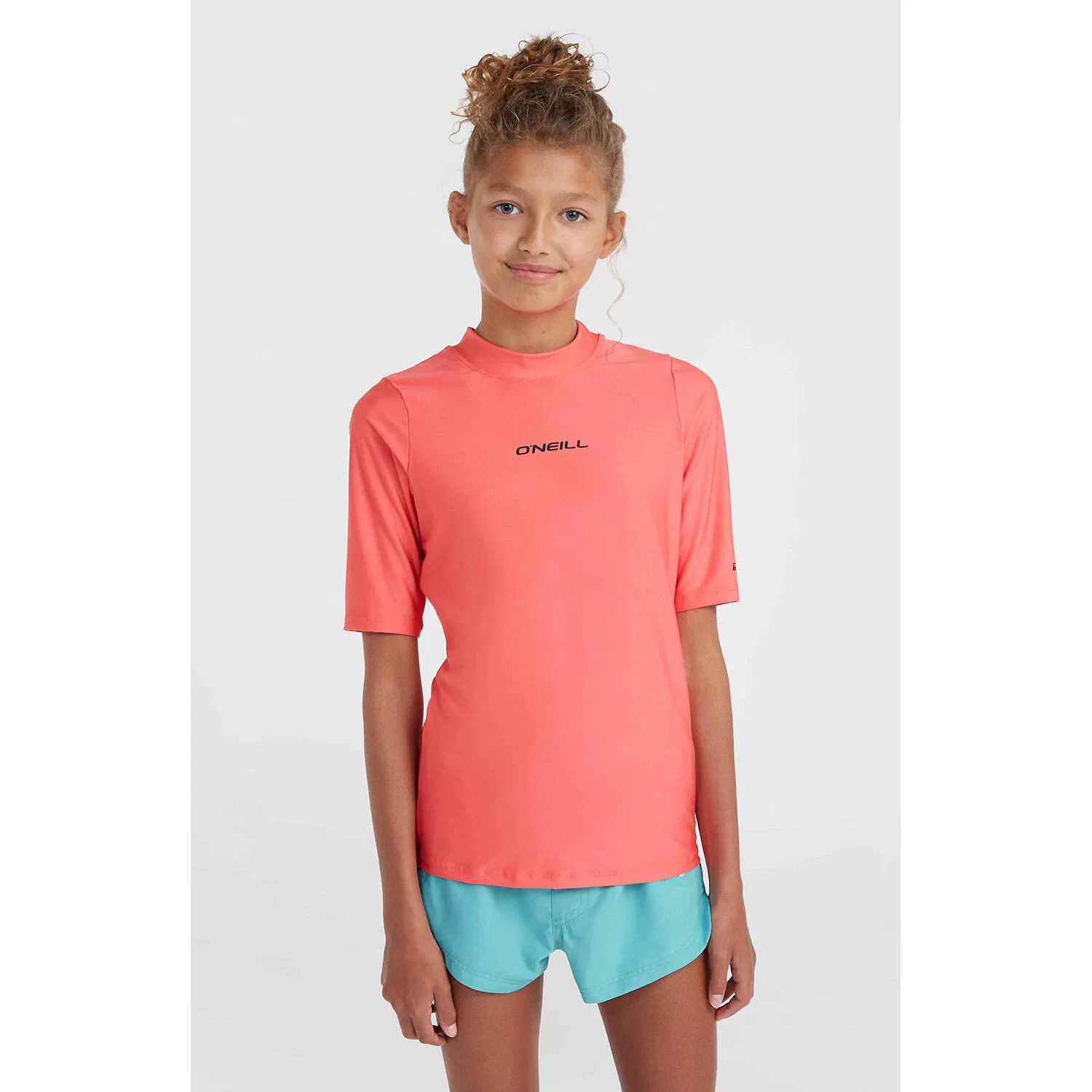 Детская футболка с UV-защитой GIRLS ESSENTIALS SKINS S/SLV O'Neill, Korallenrosa — фото 4