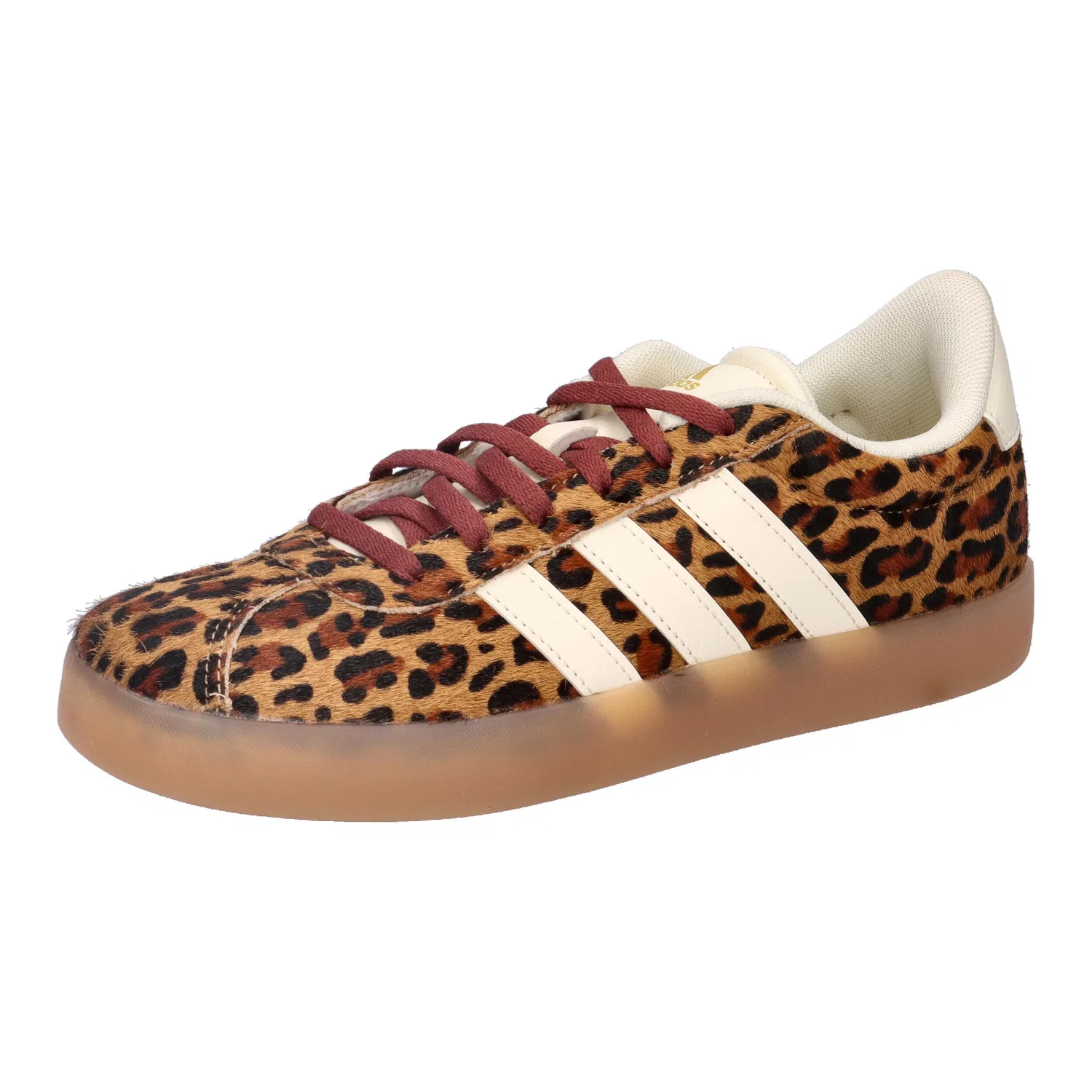 Детские кроссовки с замшевым верхом VL Court 3.0 K Adidas, Beige Braun Schwarz