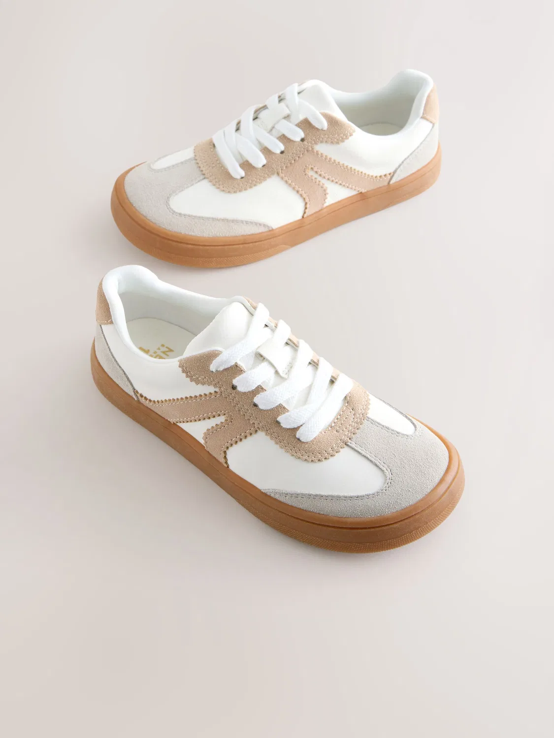 Кроссовки с широким носком, Neutral Barefoot Lace-up Next, нейтральный