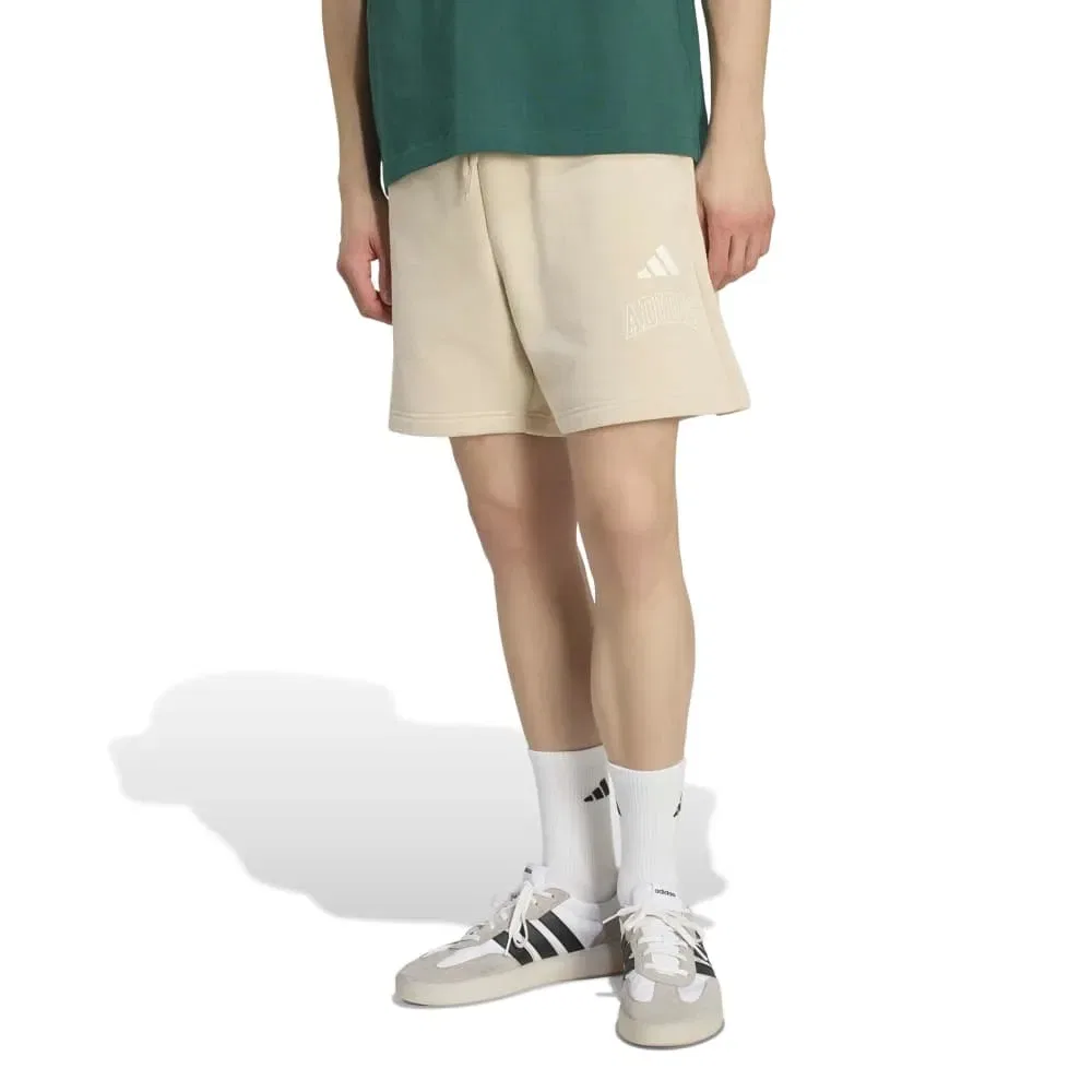 Шорты флисовые Collegiate Fleece Adidas, бежевый