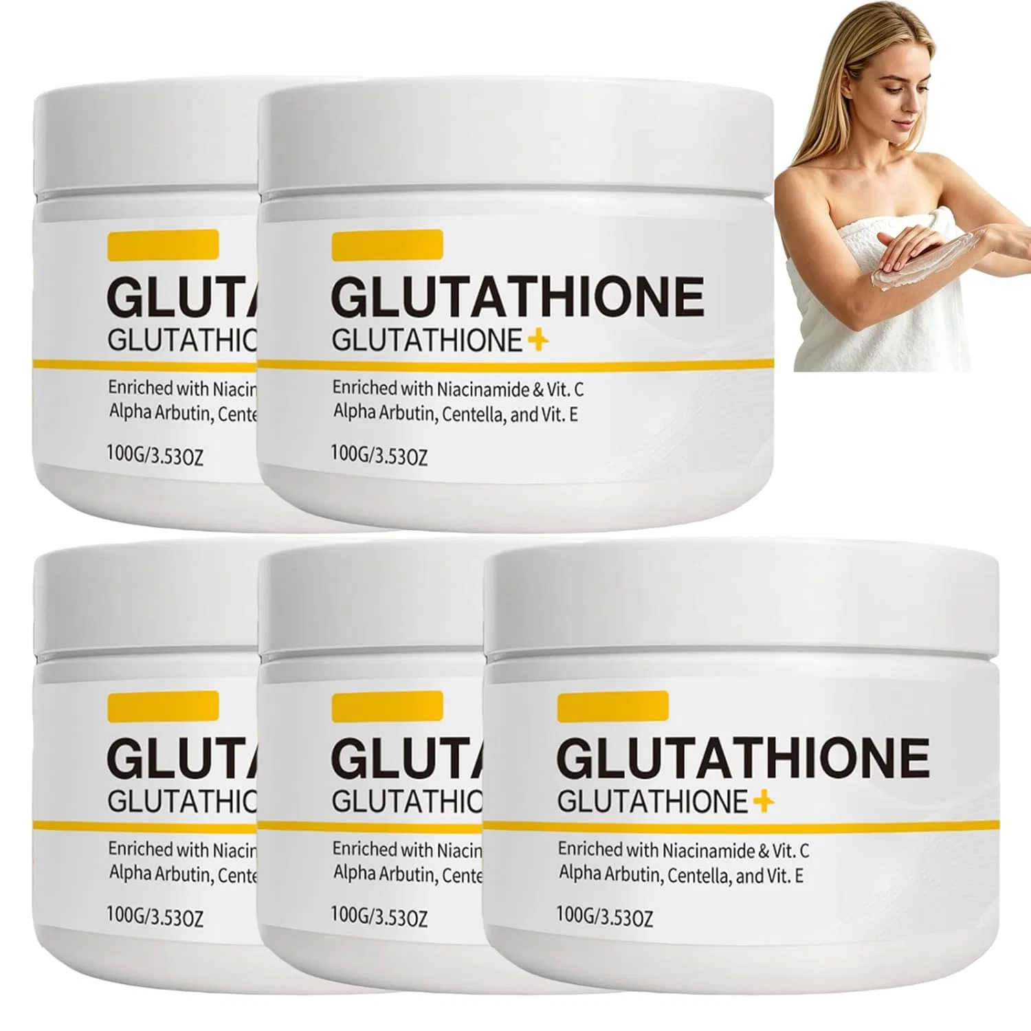 Скраб для тела, Glutathion Body Scrub, WRJFD, набор 5 шт, 100 г, 5pcs