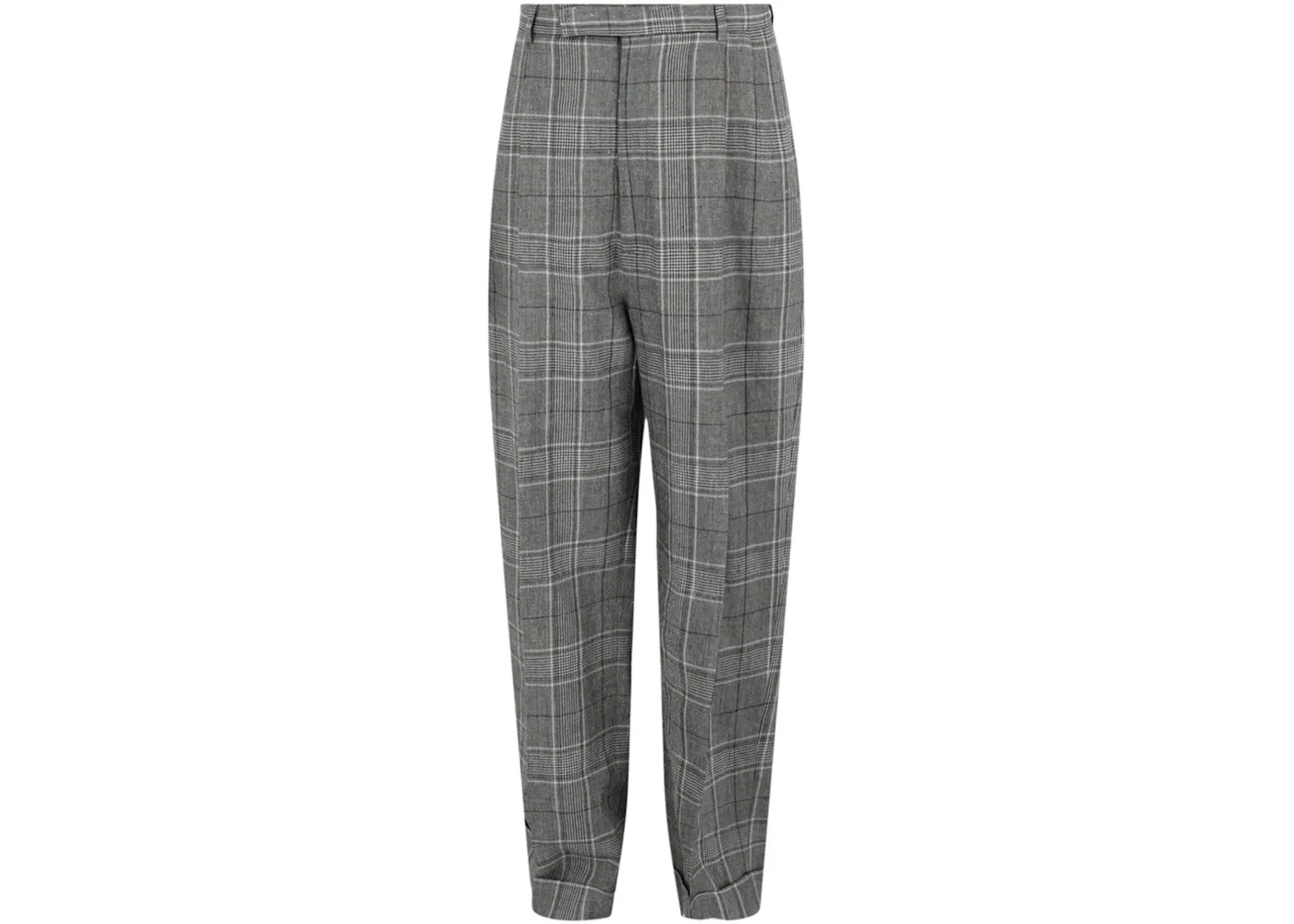 Мужские зауженные брюки в клетку Trousers Gucci, Grey Beige