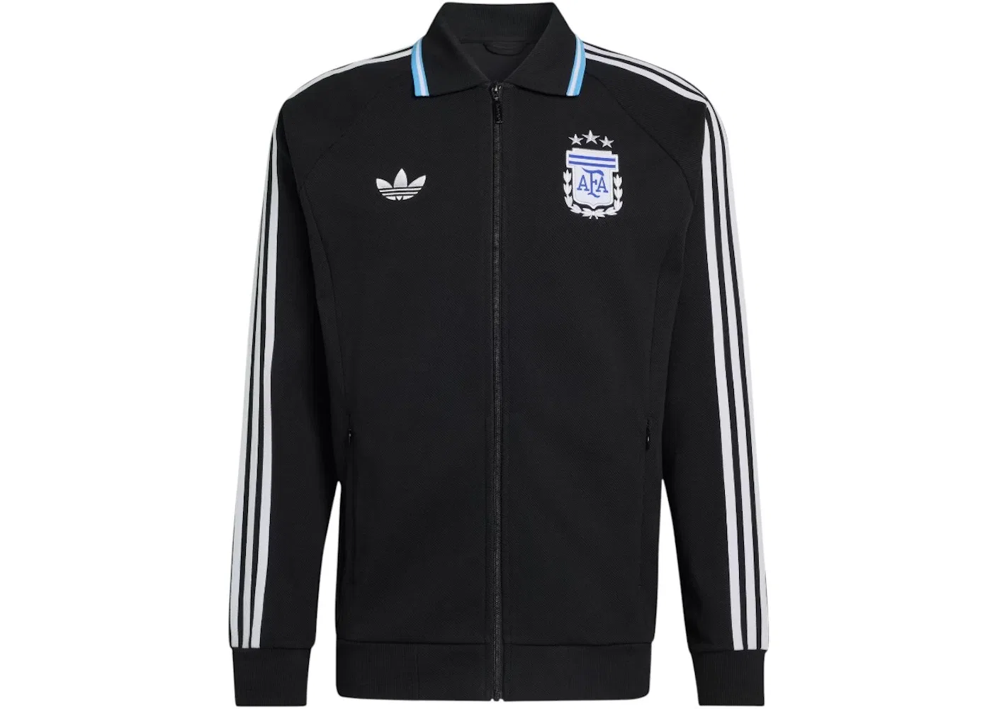Мужская куртка Adidas Argentina Away Anthem с длинным рукавом, черный