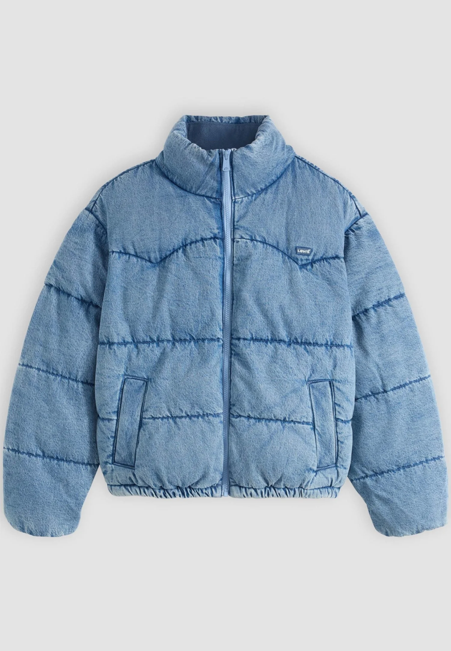 Женская зимняя куртка Levi's Palmer Puffer, светло-синий — фото 2