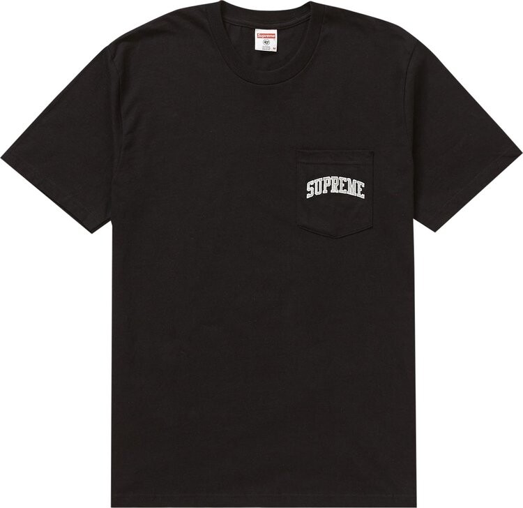 

Футболка Supreme x NFL Raiders '47 Pocket Tee 'Black', черный