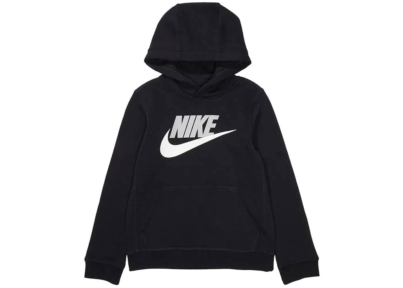 Детская худи Nike Sportswear Club Fleece Pullover Hoodie, Black/Light Smoke Grey