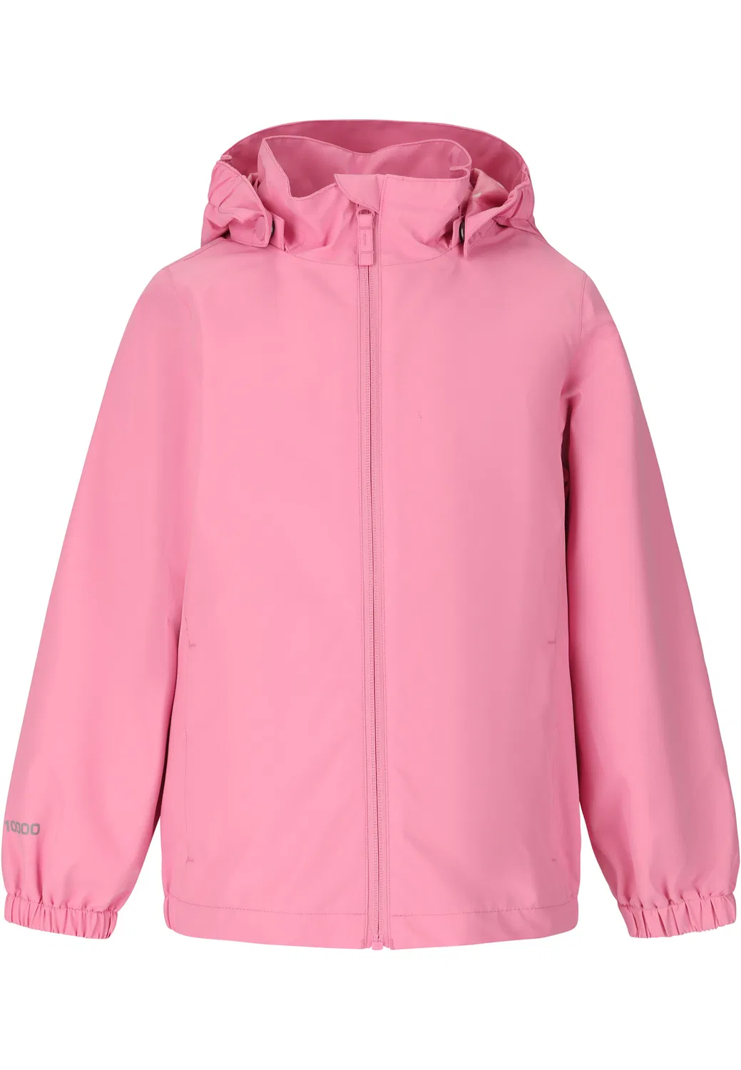 Детская дождевая куртка с капюшоном Orkanna Zigzag, Orchideenpink Bonbonrosa