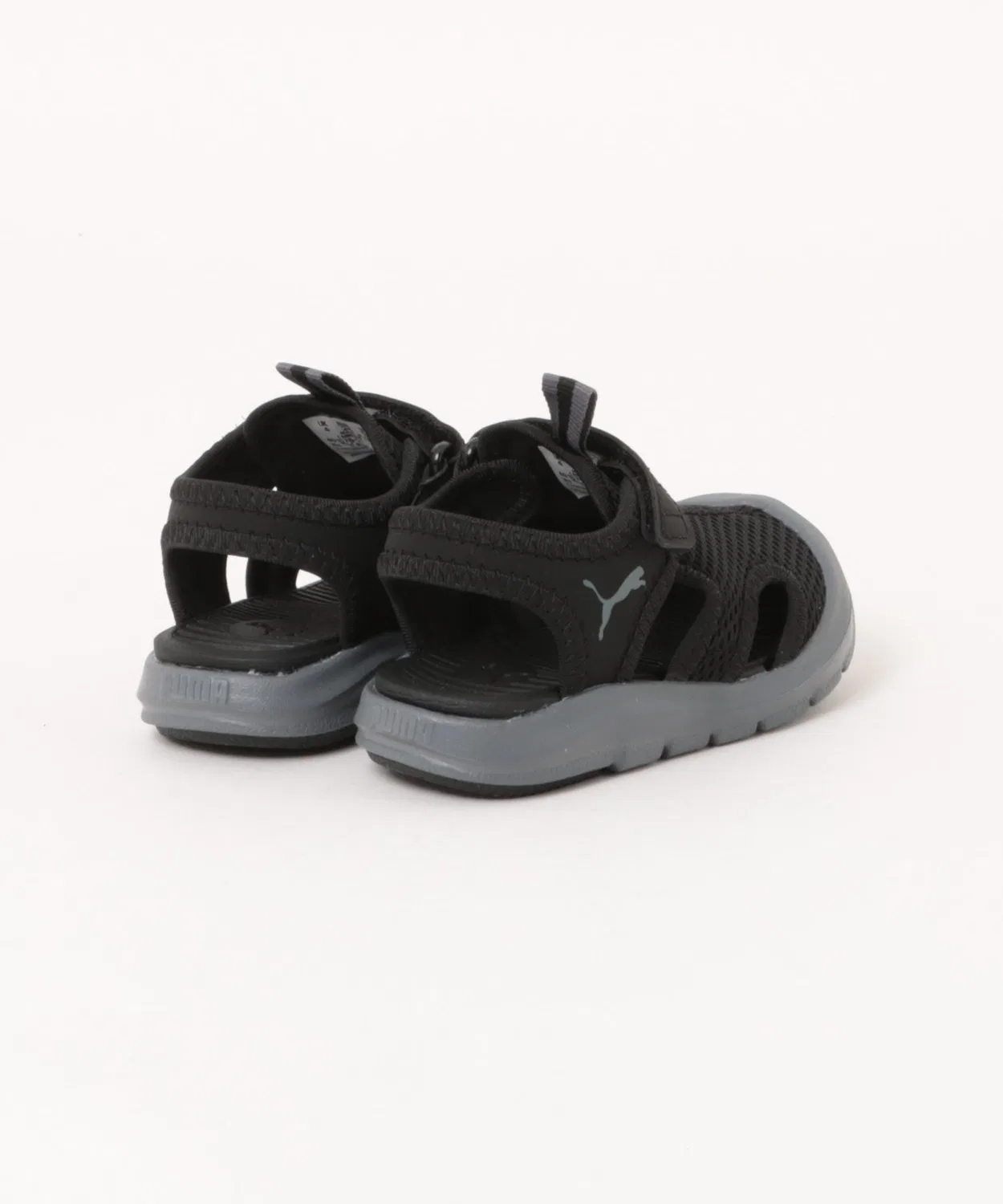 Детские сандалии из сетки с липучкой Fun Racer Mesh Sandals V Infant PUMA, Black — фото 2