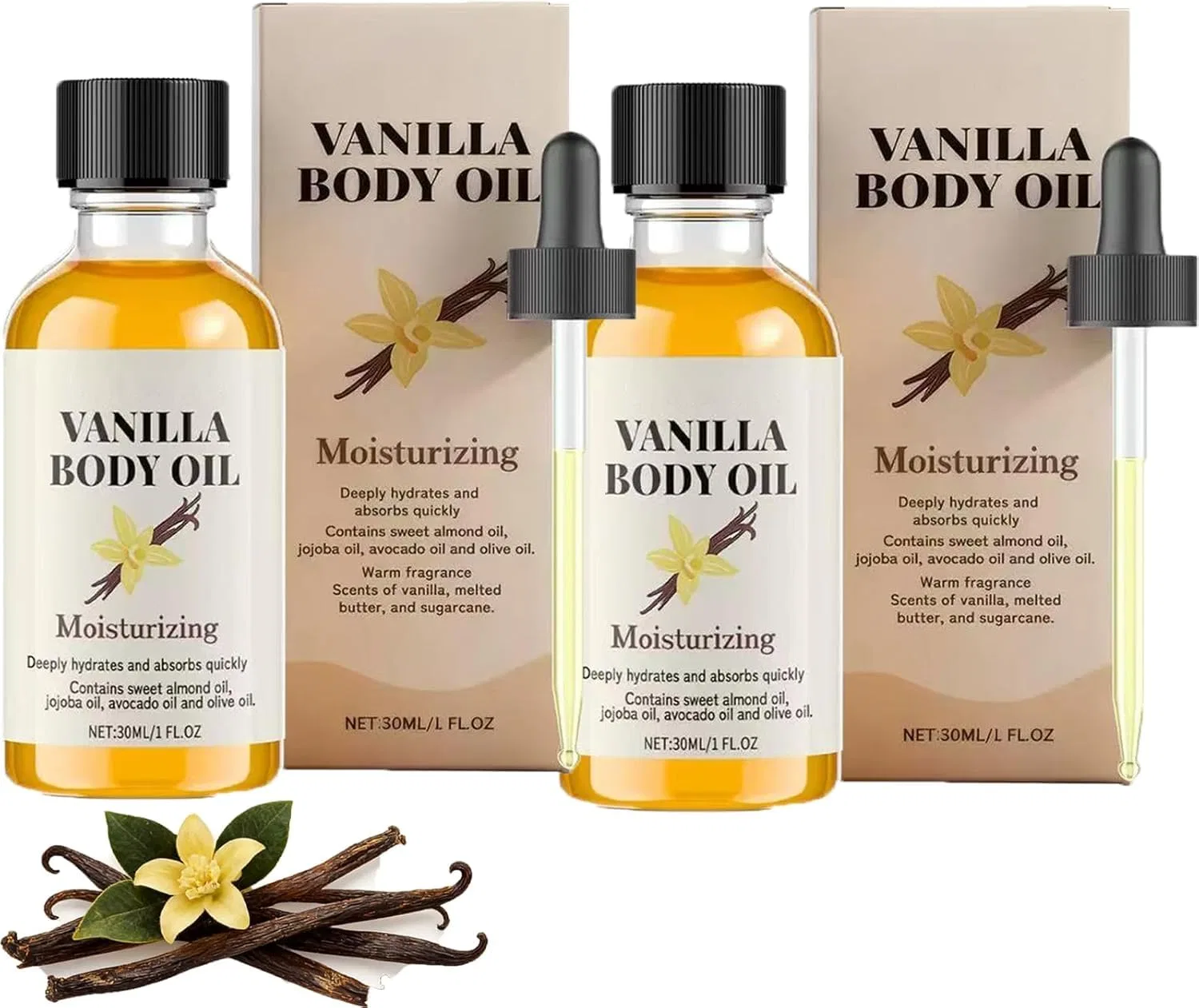 Масло для тела Vanilla Radiance, JIQMRYTST, 30 мл, 2*