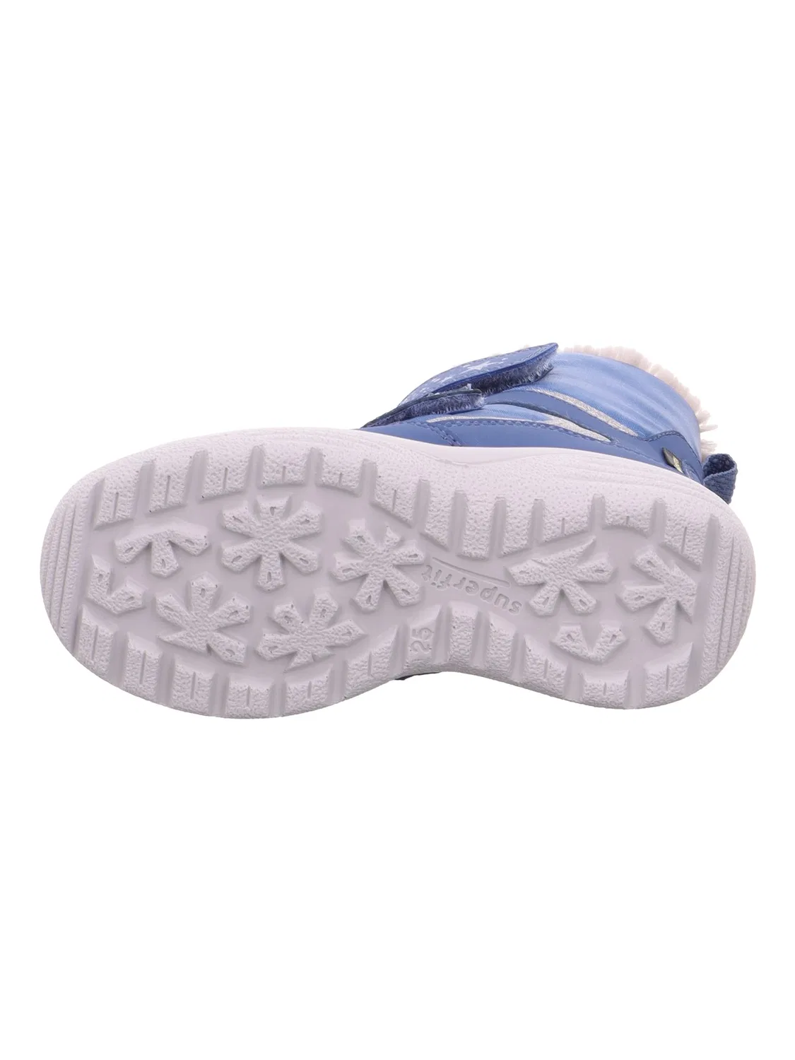 Детские снежные ботинки для девочек с принтом Cristallo Superfit, Blue Light Grey — фото 4