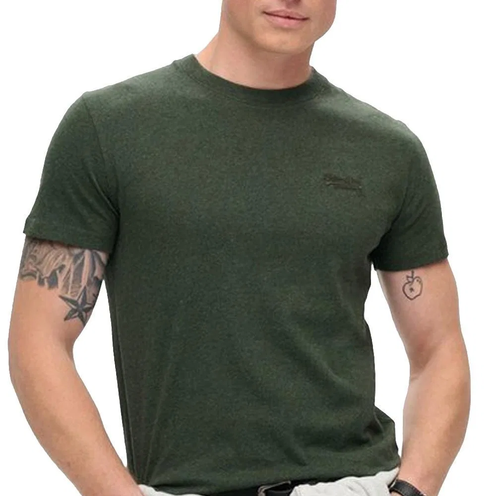 Мужская хлопковая футболка Superdry Essential, Grun