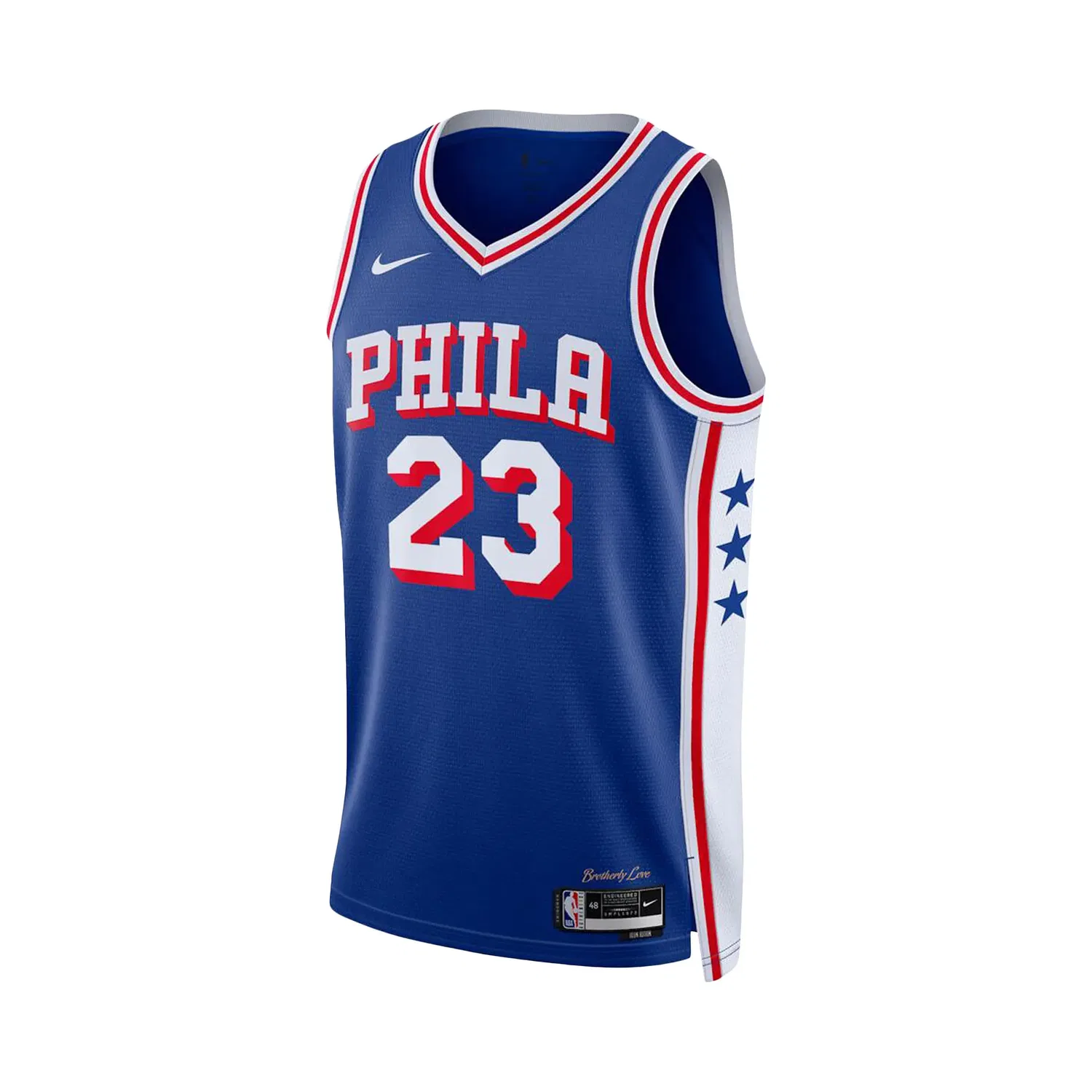 Футболка Nike LeBron James Philadelphia 76ers Swingman Icon Edition, синий