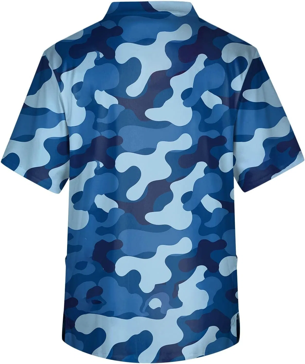 Мужская футболка с коротким рукавом и карманом, Summer Casual V Neck, Royal Blue — фото 2