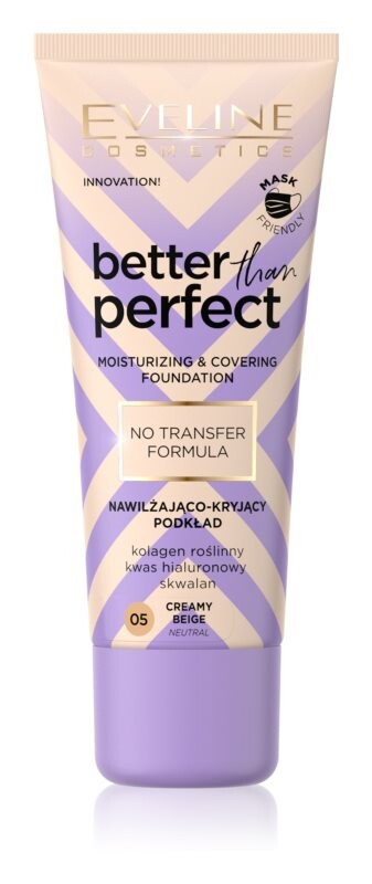 

Увлажняющая основа Eveline Cosmetics Better than Perfect, оттенок 05 Creamy Beige Neutral 30 мл