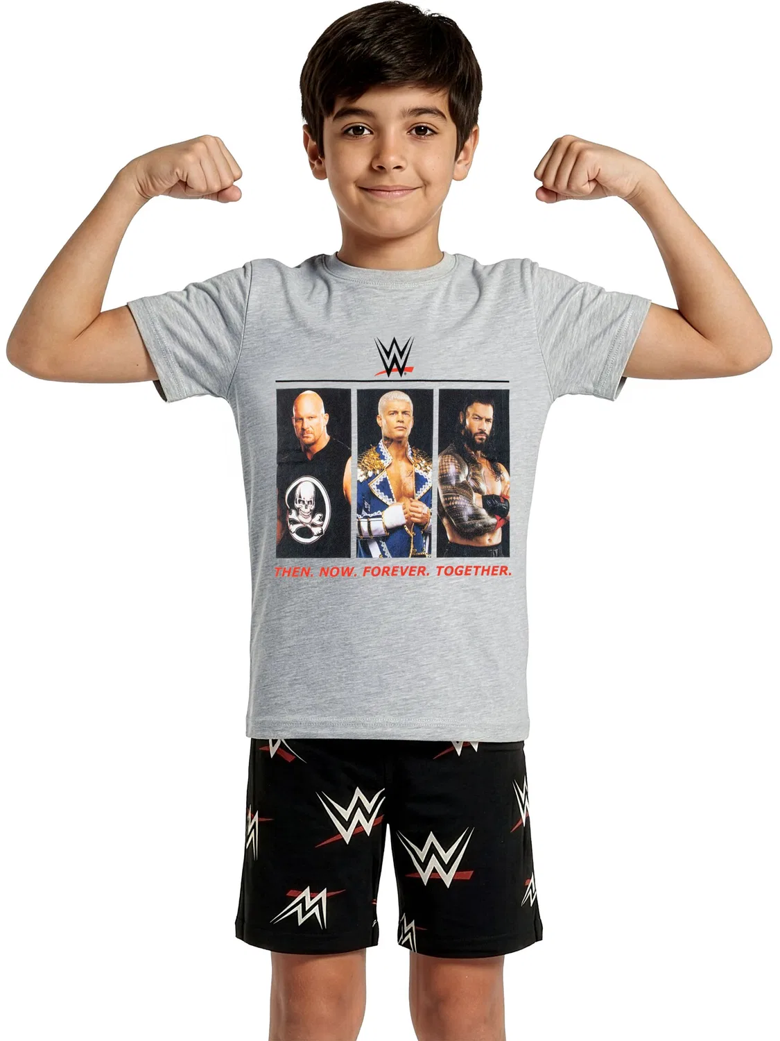 Пижама короткая WWE Character, серый — фото 4
