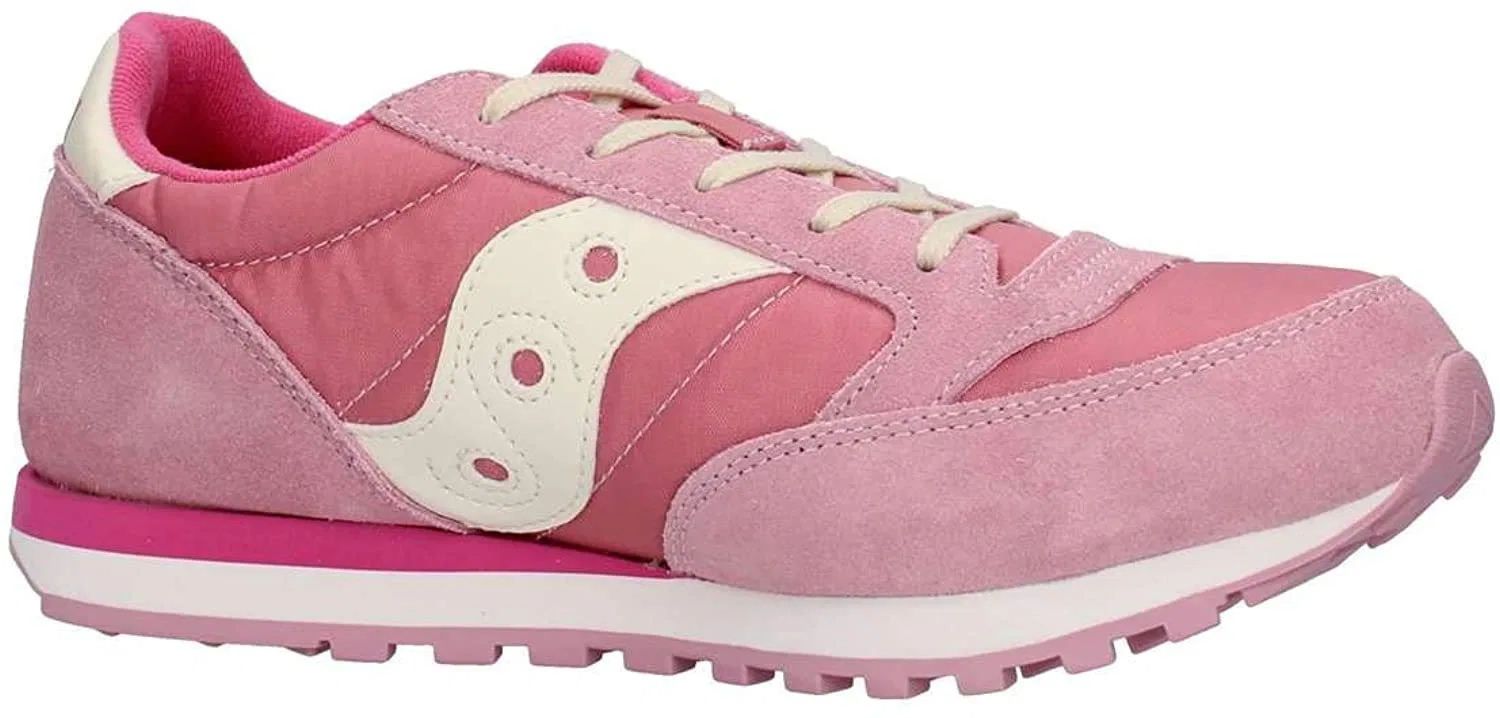 Детские кроссовки для девочек с замшевым верхом Jazz Original Saucony, Pink Off White