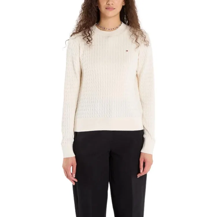 Свитер с косами, Tommy Hilfiger, Ivory White