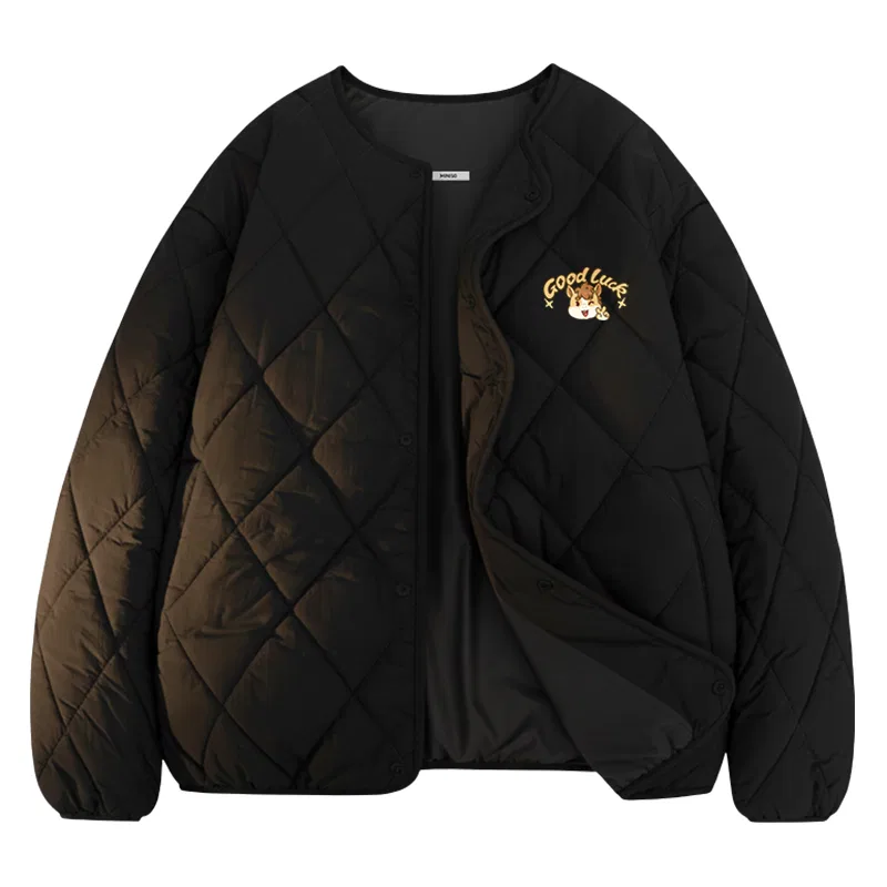 Детская пуховая куртка Good Luck Horse Chest Logo MINISO, Black