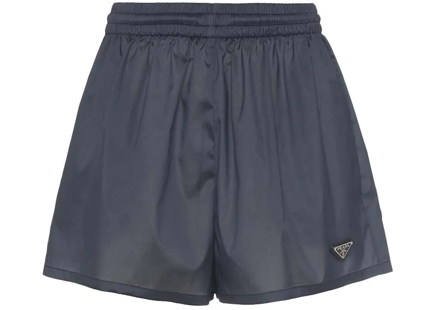 Женские шорты технические из шелка Boxer Prada, Navy